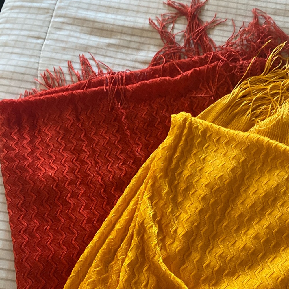 Set of two large shawls